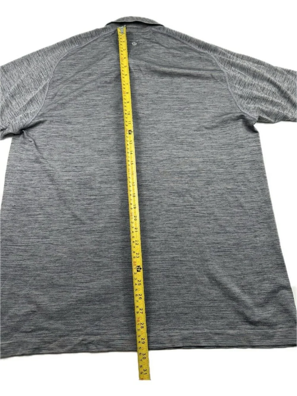Lululemon Polo Shirt Metal Vent Tech Gray Athletic Gym Mens XXL